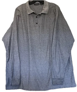 Alexander Lloyd Men’s 2 XL Long Sleeve Button Polo Cotton Blend Menswear - Picture 1 of 6
