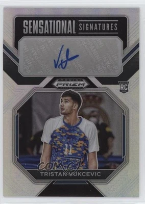 2023 Panini Prizm Draft Picks Silver Tristan Vukcevic #SS-TVK Rookie Auto RC - Image 1 of 2