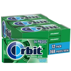 Zuckerfreie Kaugummi Spearmint, 14 Stück Packungen (24 Stück) - Bild 1 von 12