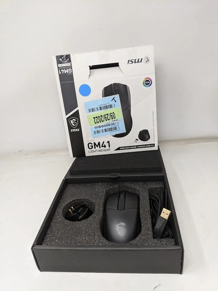 MSI Clutch GM41 Lightweight Wireless Gaming Mouse & Charging Dock, 20,000 DPI - Image 1 of 1