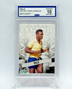 2023 Leaf Prized Legend PELE Card #16 Brazil CCG 10 GEM MINT - Picture 1 of 3