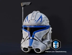 Star Wars Captain Rex 1:1 Helmet Raw Replica - Picture 1 of 8