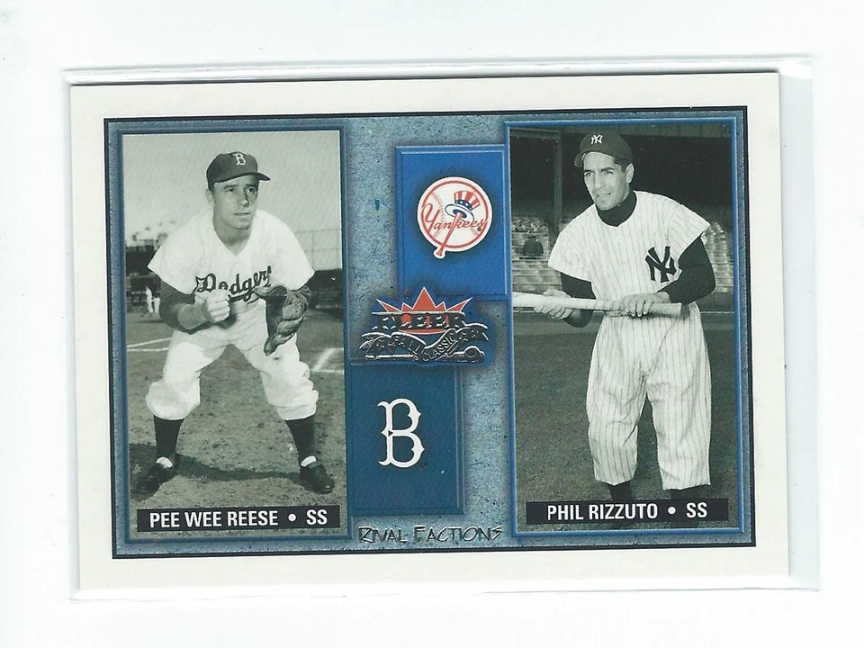 2002 Fleer Fall Classics Rival Factions Retail #26 Pee Wee Reese/Phil Rizzuto - Image 1 of 1