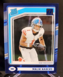 Panini Clearly Donruss 2024 - Clasificado Novato Malik Nabers #55 Azul/49 (RC) Gigantes - Imagen 1 de 2