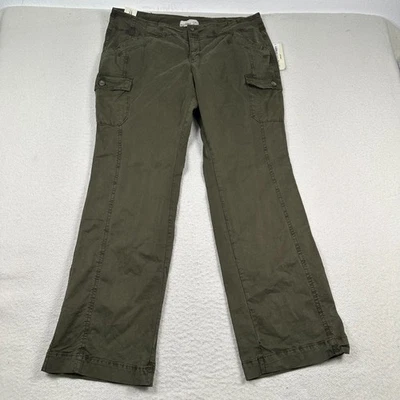 NWT Old Navy Pants Women’s 14 Low Rise Boot Cut Stretch Cargo Utility Green - Image 1 of 4