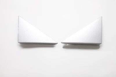 Juego de cubierta de adorno de esquina de pilar delantero plateado izquierda/derecha Honda Element 06-11 SC,  Foto 1 de 2