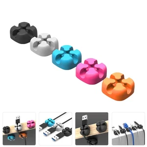 10 Pcs Cable Manager Wire Holders for Cables Clips Cord Organizer - Afbeelding 1 van 12