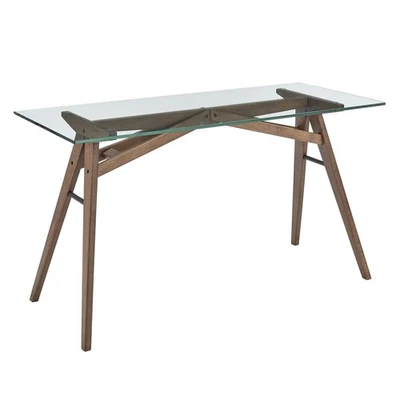 Steadfast Glass Top Office Desk - Image 1 of 4