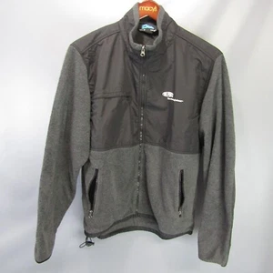 Tri-Mountain Fleece Jacket Full Zip DuPont Logo Gray Black Mens Size L - Picture 1 of 9