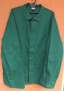 Vintage French Work Jacket Chore Coat Green Worker Wear Cotton BEB (2XL) - Picture 1 of 10