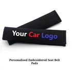 2 x Car Seat Belt Cover Pads Safety Covers Strap Pad Personalised Car Cushion
