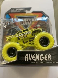2024 Spin Master Monster Jam Truck AVENGER 1:64 Series 35 Over Charged Yellow - Picture 1 of 3