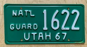 1967 UTAH NATIONALGARDE KENNZEICHEN ""1622"" UT - Bild 1 von 1