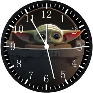 Yoda Star Wars Wall Clock 12" Large Personalized option with adding names G77 - Picture 1 of 6