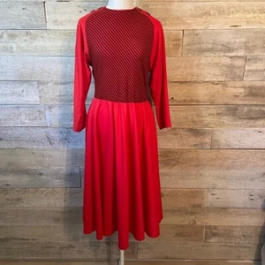 Vintage Leslie Belle red dress in  size medium - Bild 1 von 9