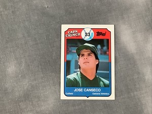 1989 Topps Cap'n Captain Crunch #1 Jose Canseco