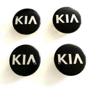 KIASportage 2017 Diesel SUV 2.0 4x 58mm Black Wheel Center Caps - Picture 1 of 1