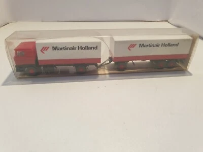 Modellino WIKING 27468 Daf 3300 Martinair Holland treno pianale (HO) 1/87 LN18 - Immagine 1 di 4