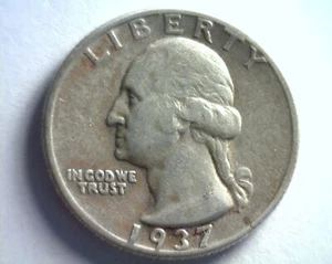 1937 DOUBLE DIE OBV FS-101 WASHINGTON QUARTER EXTRA FINE+ XF+ EXTREMELY FINE+EF+ - Picture 1 of 4