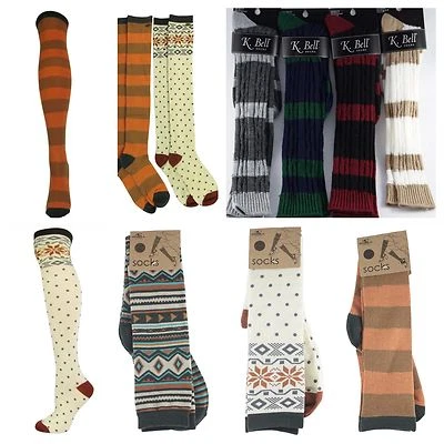 Mujeres O'Neill Calcetines Hasta la Rodilla y K.Bell Lindo Diseño Patrón De Colección Punto Cálido Regalo Foto 1 de 2