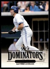 1994 Donruss 90's Dominators Batting Average Paul Molitor Toronto Blue Jays #3