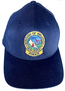 VINTAGE WALDWICK. N.J. POLICE HAT EMBROIDERED PATCH ON FLEXFIT L - XL SIZE CAP - Picture 1 of 7