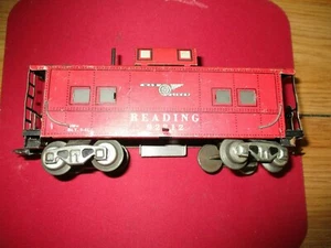 Vintage 1950'S  Marx O Scale METAL Reading Caboose Red #92812  - Picture 1 of 4