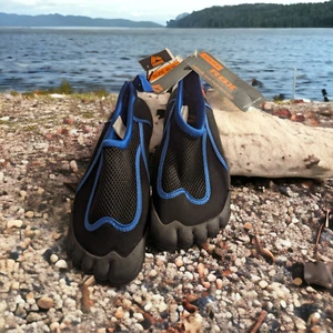 RBX Live Life Active Men’s Black Blue Swimming Water Shoe Size 8/9 - New NWT - Picture 1 of 2