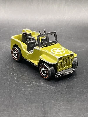 Jeep Gunslinger 1970 verde oliva HK juguete de pistola faltante Hot Wheels Redline del ejército de Estados Unidos Foto 1 de 4