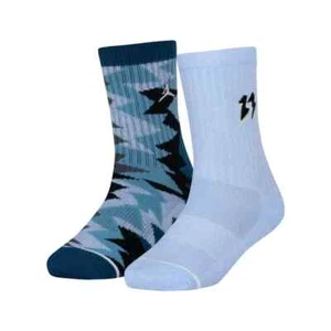 2 PACK ๐ Jordan Air MJ Flight Crew Socks Basketball BJ0606-U8G Boys 5Y-7Y - Picture 1 of 12