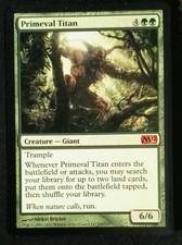 MTG 1x PRIMEVAL TITAN Magic 2012 Core Set M12 (NM/EX)
