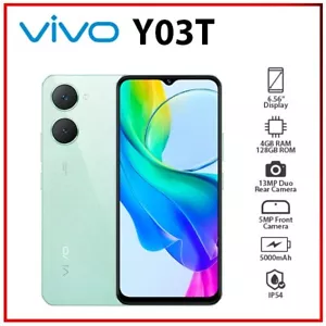 (New&Unlocked) VIVO Y03t 4GB+128GB GREEN Dual SIM Octa Core Android Mobile Phone - Picture 1 of 5