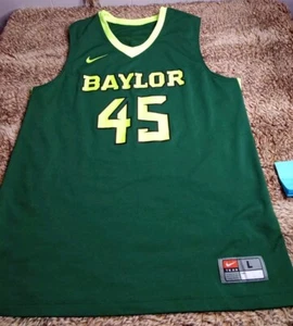 Nike Team NCAA Basketball Men's Jersey Baylor Bears Green/Neon Size L - Picture 1 of 6