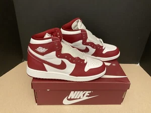 New! Youth Nike Air Jordan 1 Retro High OG White/Team Red GS Shoes. Size 5.5Y. - Picture 1 of 9