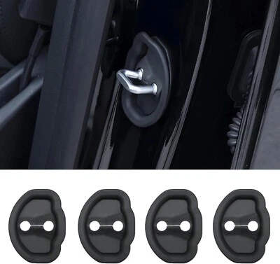 Cubierta de cerradura de puerta de 4 piezas para Tesla Modelo 3 Y X S, accesorios de cerradura de protector de puerta de coche Foto 1 de 4