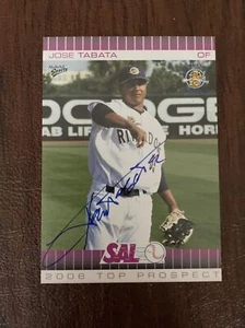 JOSE TABATA 2006 MULTI AD AUTOGRAPHED SIGNED AUTO BASEBALL CARD 30 - Picture 1 of 1