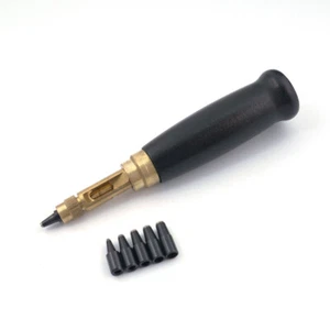 6 IN1 Automatic Hole Punch Tool Cutter For Sewing Leather Craft Paper PVC Banner - Picture 1 of 3