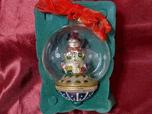 THOMAS PACCONI 2006 KLASSIKER SCHNEEMANN WEIHNACHTEN GLASKUGEL ORNAMENT 4" - Bild 1 von 19