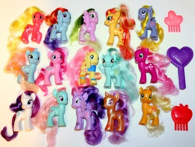 My Little Pony MLP Lote de 15 Figuras Cepillables G4 Hasbro Pretzel Lyra Gota de Rocío+ Foto 1 de 4