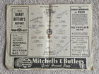1947 - WALES v ENGLAND PROGRAMME - 5 AUTOGRAPHS - HOME CHAMPIONSHIP - 47/48