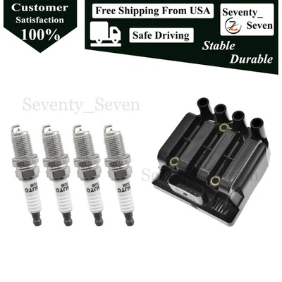 4pcs Ignition Coil Kit For Jetta Jetta Jetta City Volkswagen L4 2.0L - Image 1 of 4