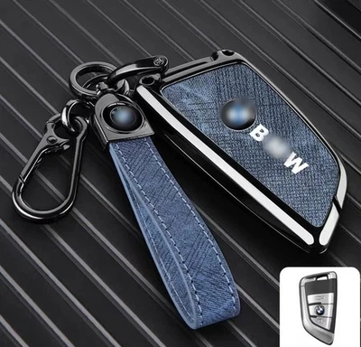 Key Protection Fob Case Cover for BMW 2 3 4 5 6 7 M3 M5 530 X3 X5 X6 with Holder - Image 1 of 4