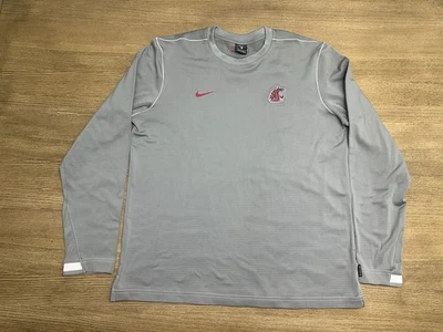 Nike WSU Cougars Dri-Fit Camisa Manga Larga Sobre el Campo Gris Para Hombre’s Grande Foto 1 de 4