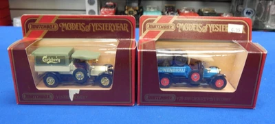 Matchbox Y-26 Set of Two 1918 Crossley Beer Lorry ~ Lowenbrau & Carlsberg - Image 1 of 4