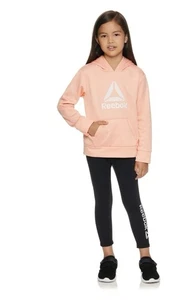 Girls Reebok Active Core Legging Fitted Stretch Kids Black Large 10-12 New - Picture 1 of 4