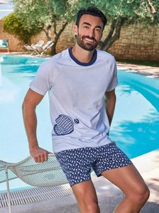 Pigiama uomo corto in jersey di cotone Intimami IU427 - Picture 1 of 2