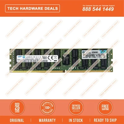752372-081 Qty In Stock!   HP 32GB (1x32GB) Quad Rank x4 DDR4-2133 CAS-15-15-15 - Image 1 of 2