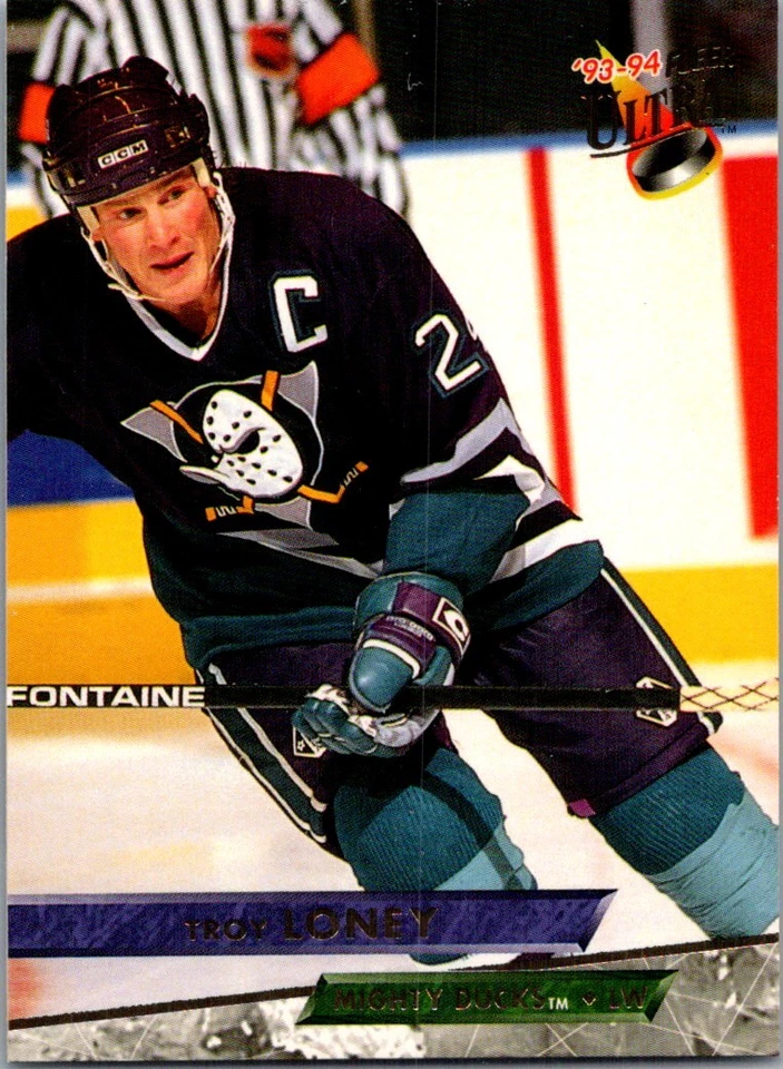 1994-95 Fleer Ultra Troy Loney Anaheim Mighty Ducks #259 - Image 1 of 2