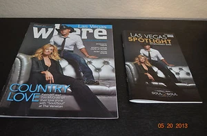 LAS VEGAS WHERE & SPOTLIGHT MAGAZINE - FEB 2013 - FAITH HILL & TIM MCGRAW - Picture 1 of 1