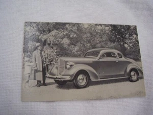 1938 DODGE COUPE DEALER POSTCARD UNUSED ORIGINAL - Picture 1 of 2